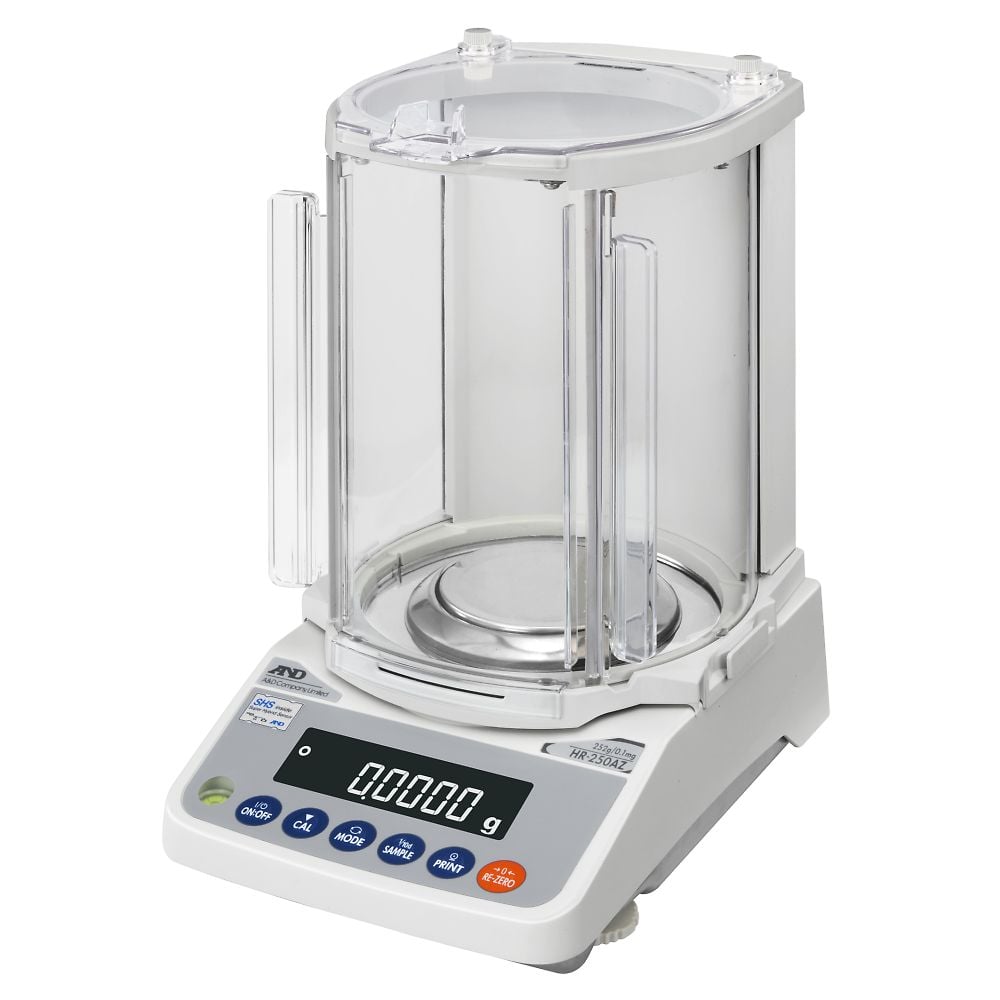 Analytical electronic balance with built-in calibration weights HR-AZ series Capacity: 252g Minimum display: 0.1mg HR-250AZ 1 unit