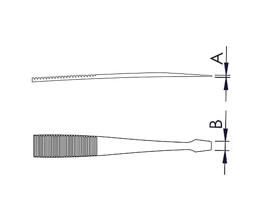 플랫 핀셋 127 1개