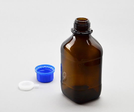 Brown glass bottle (all-coated type) GL-32 square 100mL 1671506 1 bottle