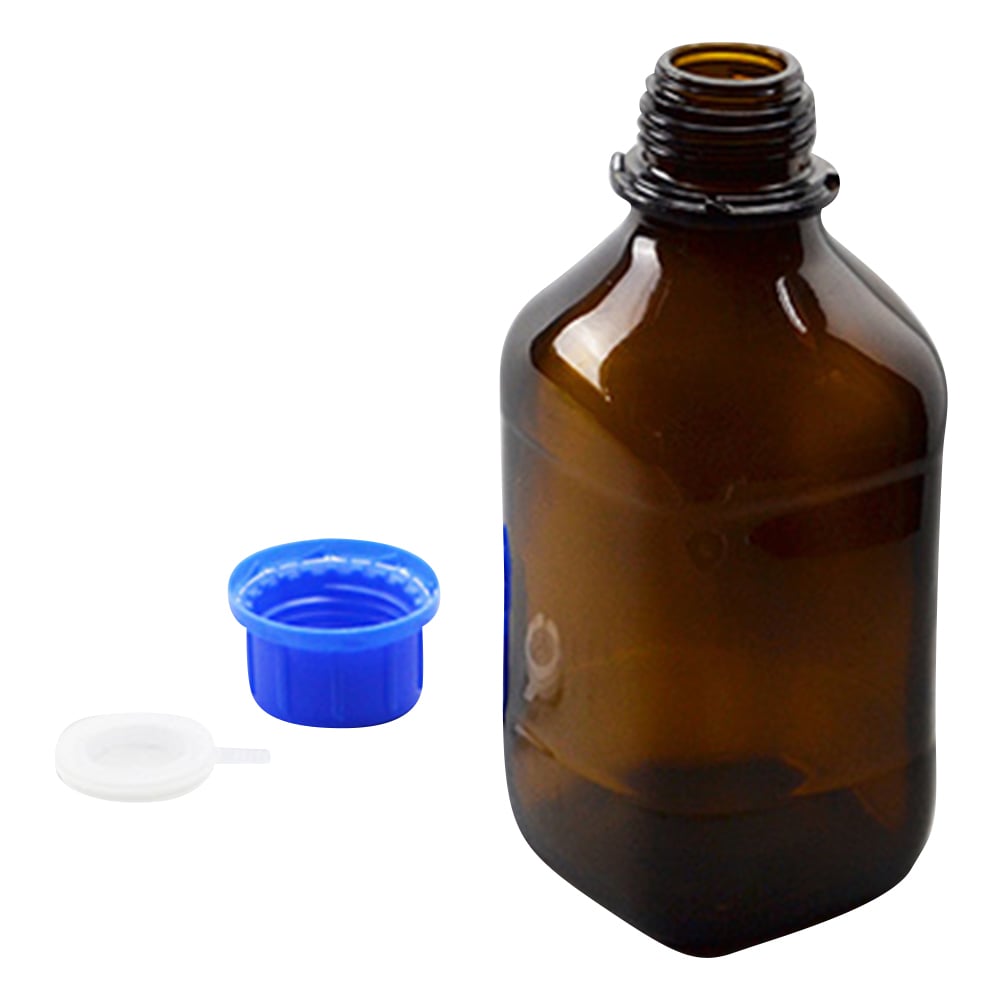 Brown glass bottle (all-coated type) GL-32 square 100mL 1671506 1 bottle