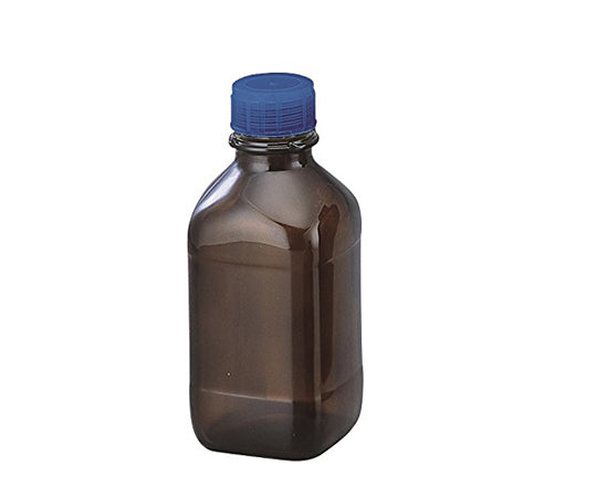 Brown glass bottle (all-coated type) GL-32 square 500mL 1671520 1 bottle