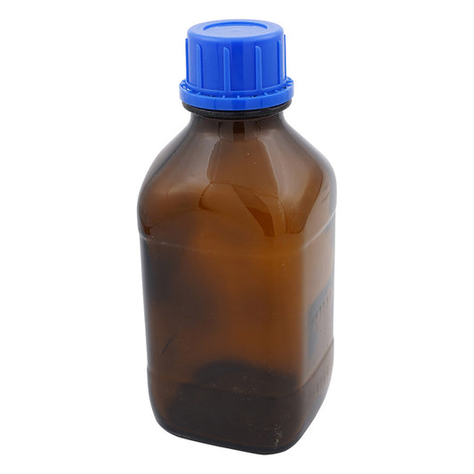 Brown glass bottle (all-coated type) GL-45 Square 1000mL 1671500 1 bottle