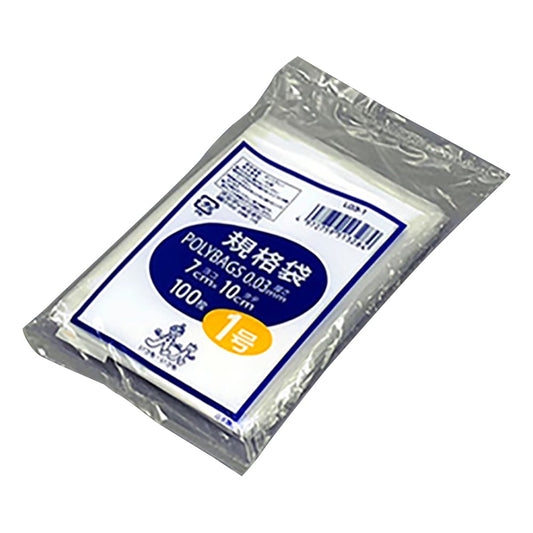 Polybag standard bag (0.03mm) 70×100mm 100 pieces L03-1 1 bag (100 pieces)