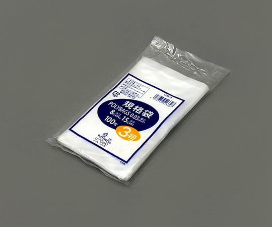 Polybag standard bag (0.03mm) 80×150mm 100 pieces L03-3 1 bag (100 pieces)