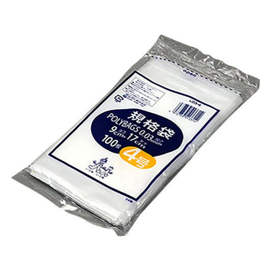Polybag standard bag (0.03mm) 90×170mm 100 pieces L03-4 1 bag (100 pieces)