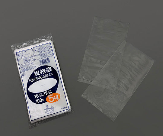 폴리백 규격 봉투(0.03mm) 100×190mm 100장 L03-5 1봉(100장입)