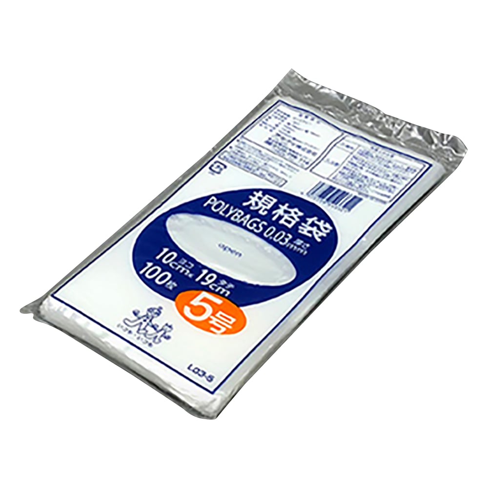 폴리백 규격 봉투(0.03mm) 100×190mm 100장 L03-5 1봉(100장입)