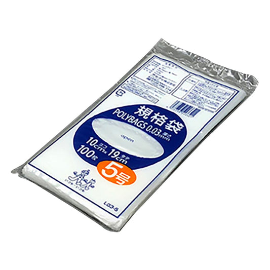 Polybag standard bag (0.03mm) 100×190mm 100 pieces L03-5 1 bag (100 pieces)