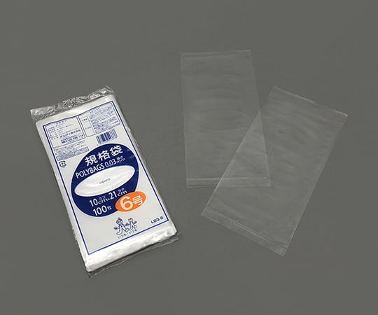Polybag standard size (0.03mm) 100×210mm 100 pieces L03-6 1 bag (100 pieces)