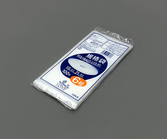 Polybag standard size (0.03mm) 100×210mm 100 pieces L03-6 1 bag (100 pieces)