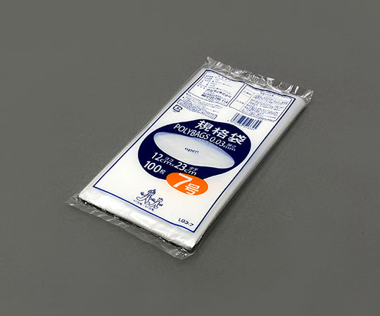 Polybag standard bag (0.03mm) 120×230mm 100 pieces L03-7 1 bag (100 pieces)