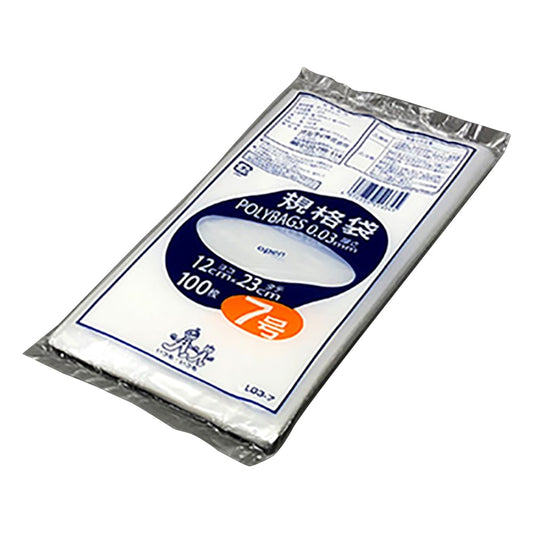 Polybag standard bag (0.03mm) 120×230mm 100 pieces L03-7 1 bag (100 pieces)