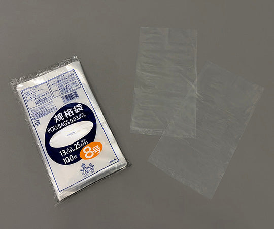 Polybag standard size (0.03mm) 130×250mm 100 pieces L03-8 1 bag (100 pieces)