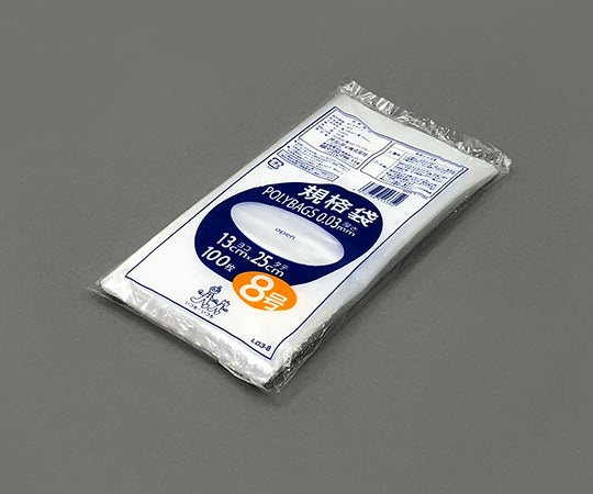 Polybag standard size (0.03mm) 130×250mm 100 pieces L03-8 1 bag (100 pieces)
