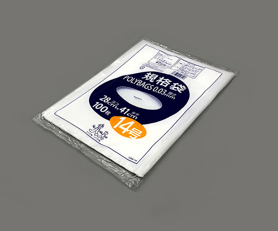 Polybag standard size (0.03mm) 280×410mm 100 pieces L03-14 1 bag (100 pieces)