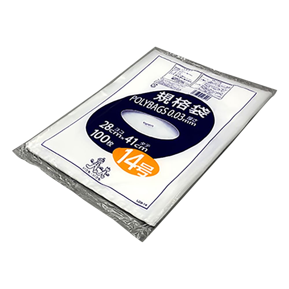 Polybag standard size (0.03mm) 280×410mm 100 pieces L03-14 1 bag (100 pieces)