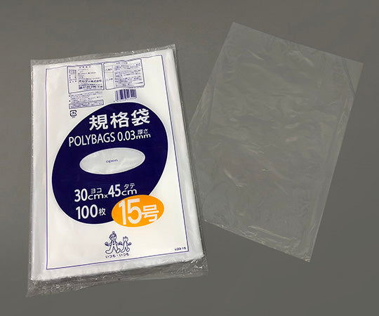 ポリバック規格袋（0.03mm）　300×450mm　100枚　L03-15 1袋(100枚入)