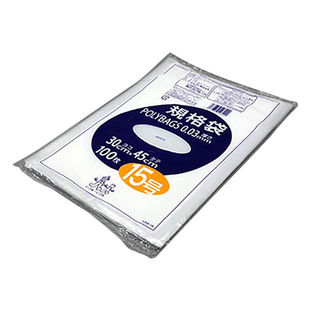 ポリバック規格袋（0.03mm）　300×450mm　100枚　L03-15 1袋(100枚入)