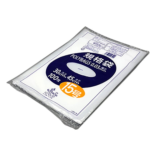 Polybag standard bag (0.03mm) 300×450mm 100 pieces L03-15 1 bag (100 pieces)