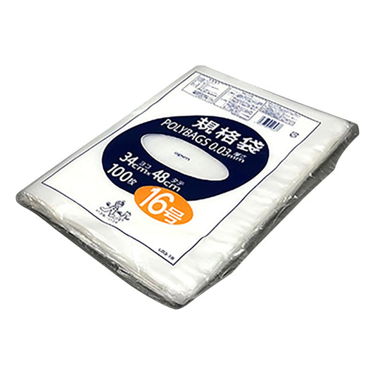 Polybag standard size (0.03mm) 340×480mm 100 pieces L03-16 1 bag (100 pieces)
