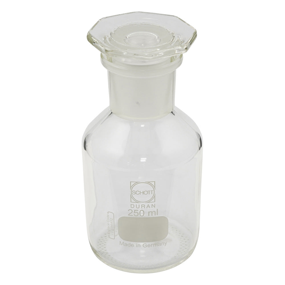 試薬瓶（広口・栓付き）（デュラン(R)）　白　250mL　211853605 1本