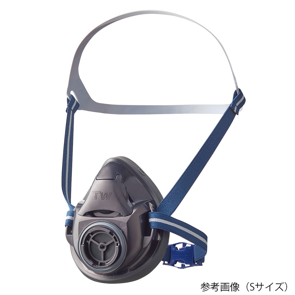 Dust and gas proof double certified mask/half face/M size/black TW01/HB(M)BK 1 piece