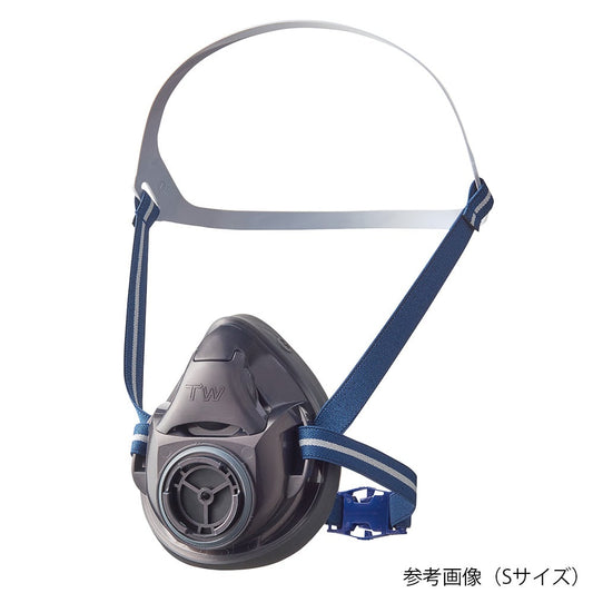 Dust and gas proof double certified mask/half face/M size/black TW01/HB(M)BK 1 piece