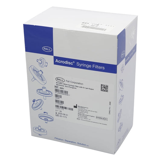 멸균 주사기 필터(스포어(R) 아크로 디스크) φ32mm/0.1μm 1상자(50개입) 4651 1상자(50개입)