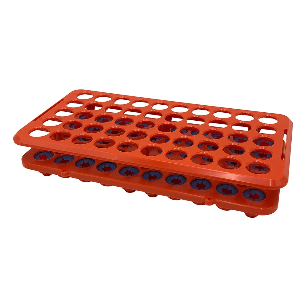Test tube rack φ16.5mm x 50 tubes Orange H1018 1 unit