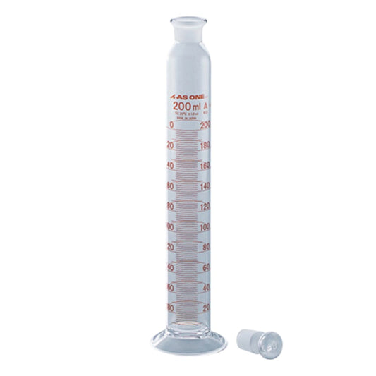有栓メスシリンダー　200mL 1個
