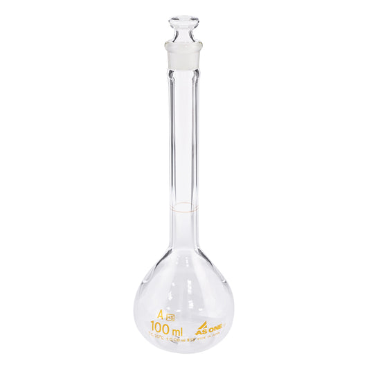 고정밀 메스 플라스크 화이트 100mL 1개