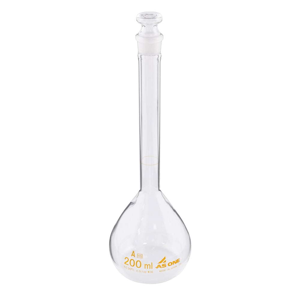 고정밀 메스 플라스크 화이트 200mL 1개