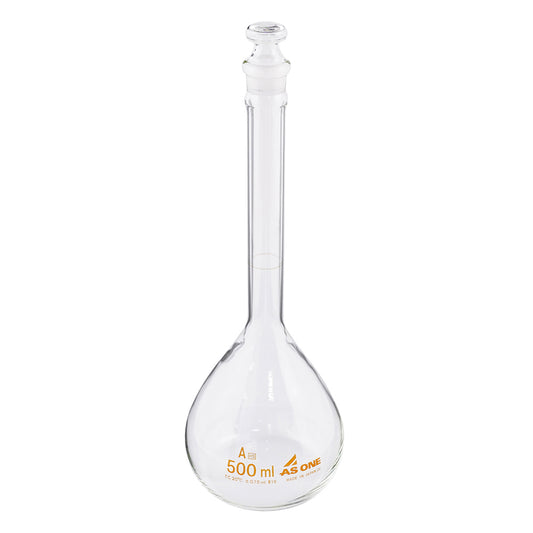 고정밀 메스 플라스크 화이트 500mL 1개