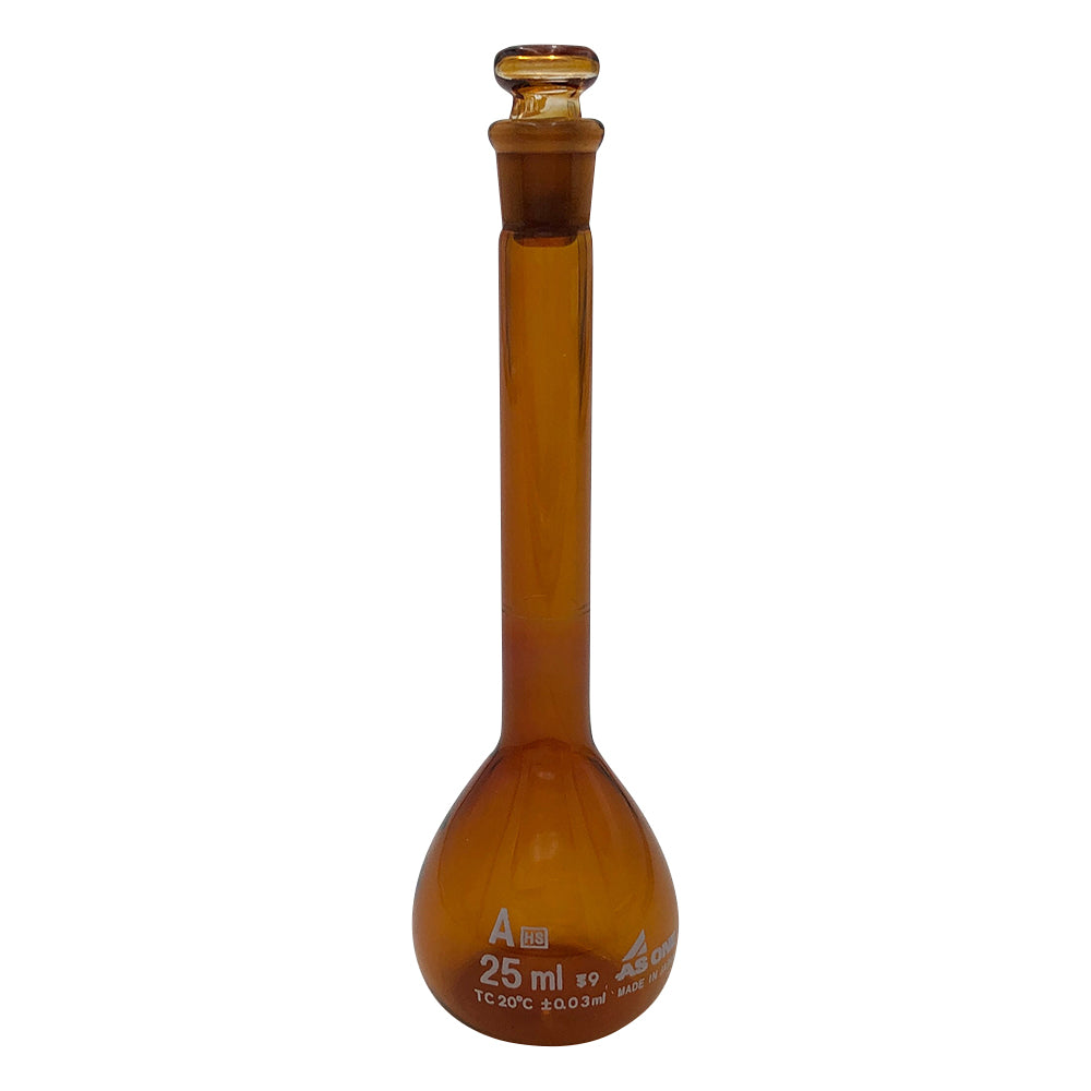 高精度メスフラスコ　茶　25mL 1個