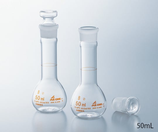 短型メスフラスコ　白　500mL 1個