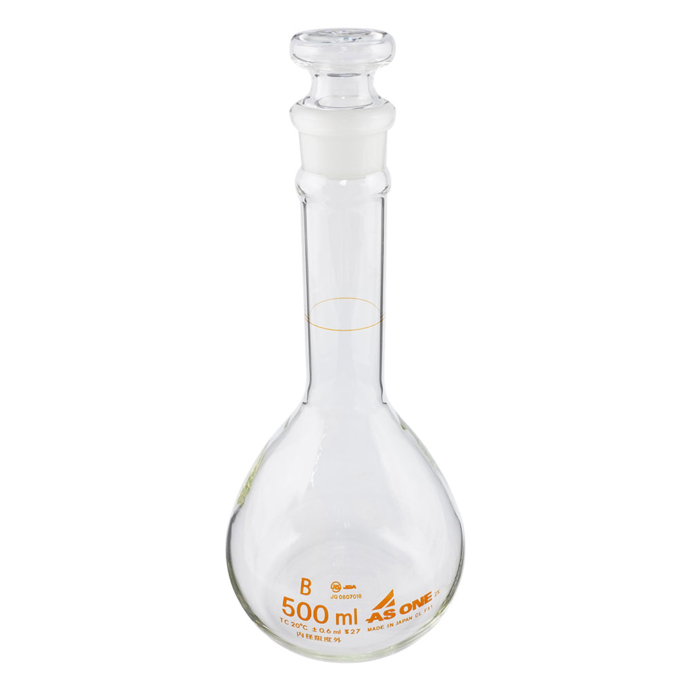 短型メスフラスコ　白　500mL 1個