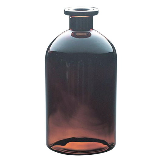 Flat automatic burette bottle (Pipemade) 2000mL brown 1 piece