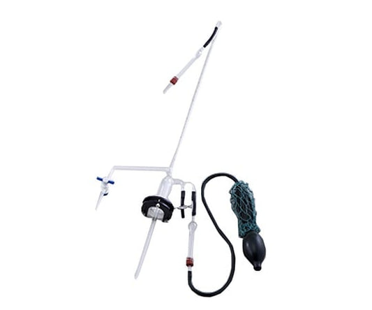 Flat automatic burette with PTFE cock, white (body only), 25mL, 1 piece