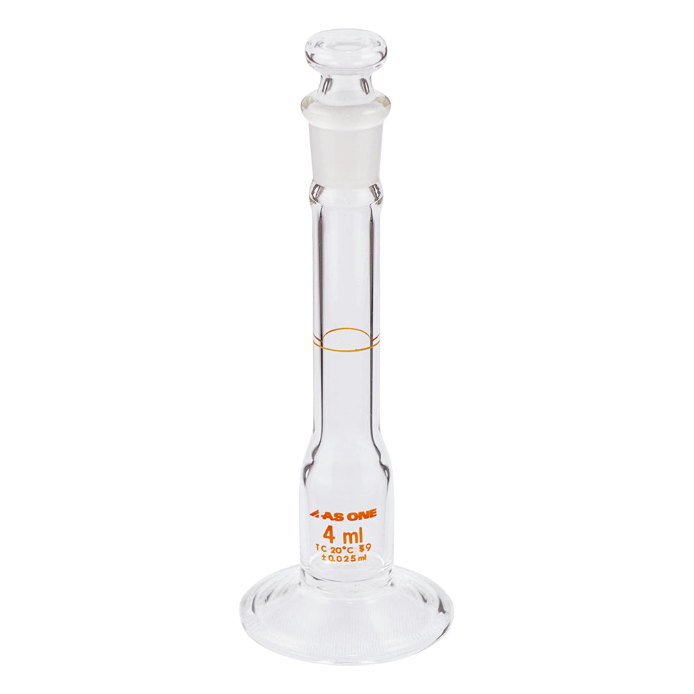 台付メスフラスコ　　白　4mL 1個