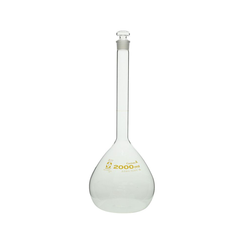 メスフラスコ（全量フラスコ・カスタムA）　2000mL　026050-2000 1個