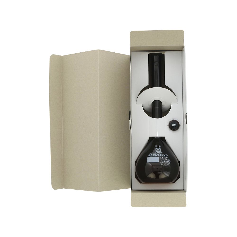 メスフラスコ （全量フラスコ・カスタムA） 茶 250mL　026100-250 1個