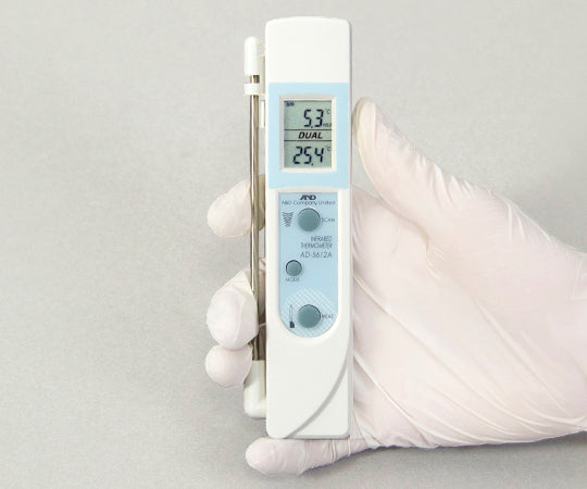 防滴型中心温度センサー付き赤外線放射温度計　AD-5612A 1台