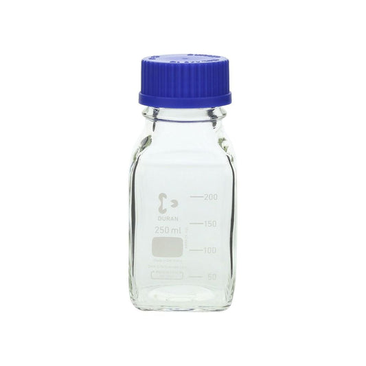 나사구병각형 듀란(R) 파랑 캡 부착 250mL 017230-250A 1개