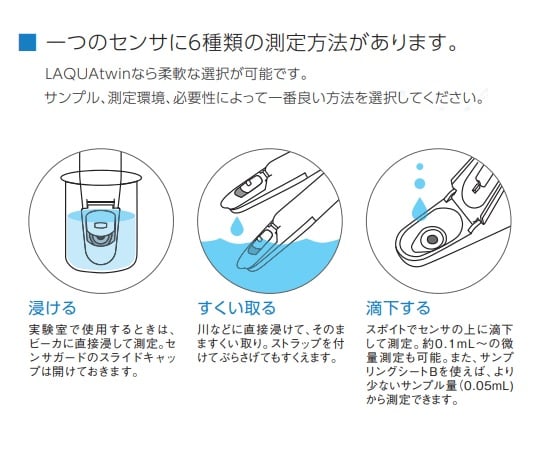 ツインpHメーターⅡ　LAQUAtwin(防水型)　AS-pH-11 1式