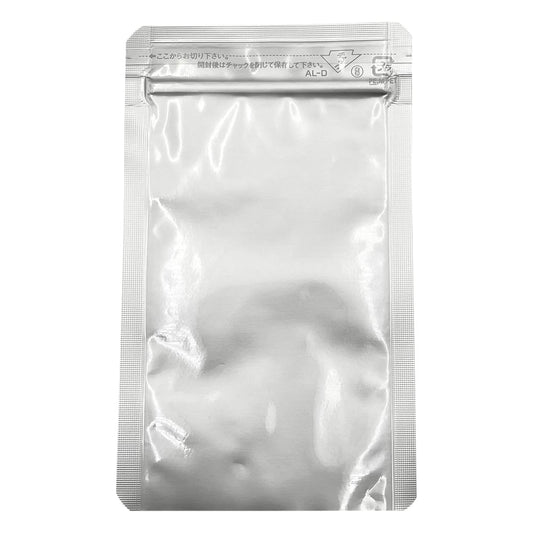 Aluminum laminated zip (bottom opening type) Width: 85 x zipper bottom: 120 mm 1 bag (50 sheets x 2 bags) AL-D 1 bag (50 sheets x 2 bags)