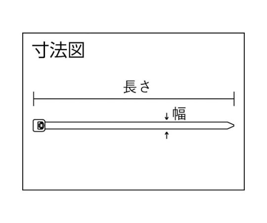 フッ素樹脂ケーブルタイ（パンタイ）1袋（100本入）　PLT1M-C76 1袋(100本入)