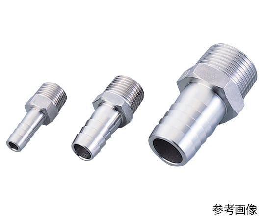 Hexagonal hose nipple (stainless steel) 3/8PT-10.5 1 piece