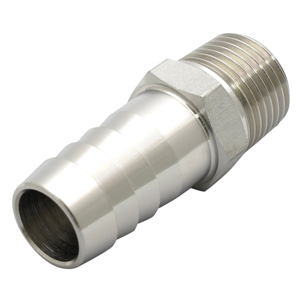 Hexagonal hose nipple (stainless steel) 1/2PT-19 1 piece