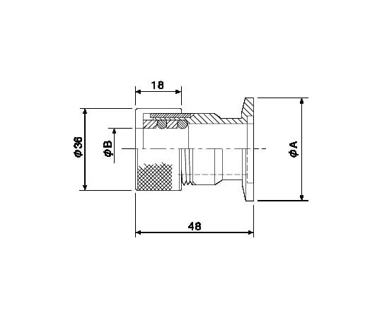 継手(ゲージポート用)　NW25　ALG-18-25A 1個