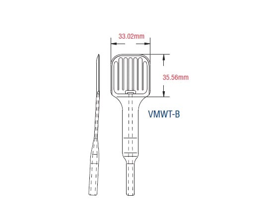 ウェハー用真空ピンセットチップ　150mm用　PEEK　VMWT-B 1個